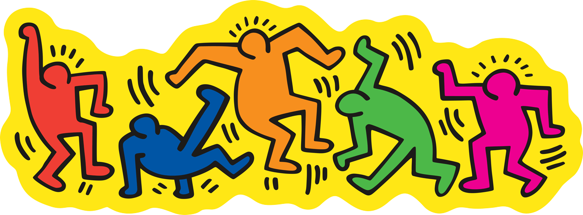 Pegatinas: Baile Keith Haring