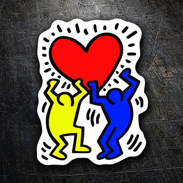 Vinilos Decorativos: Amigos Keith Haring 