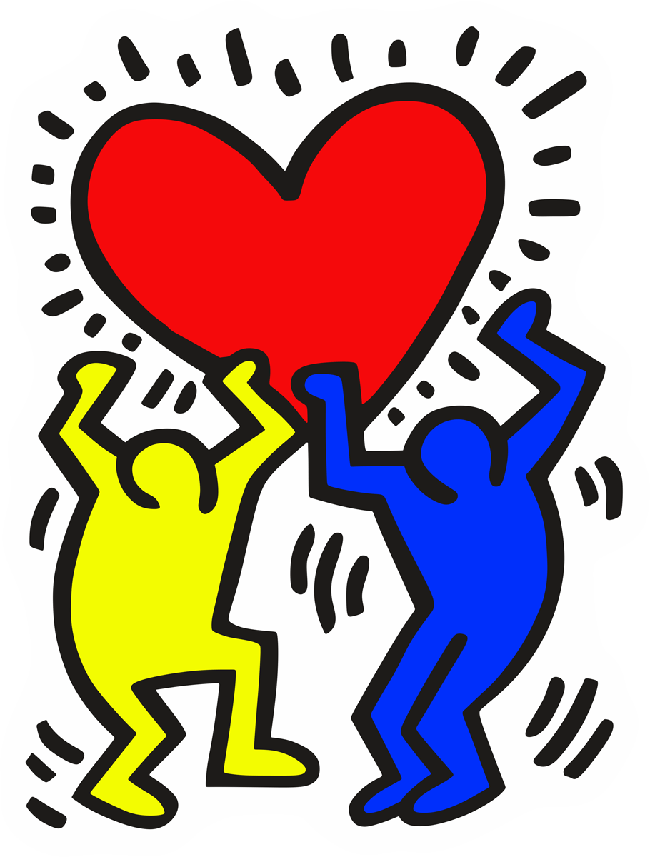 Vinilos Decorativos: Amigos Keith Haring 