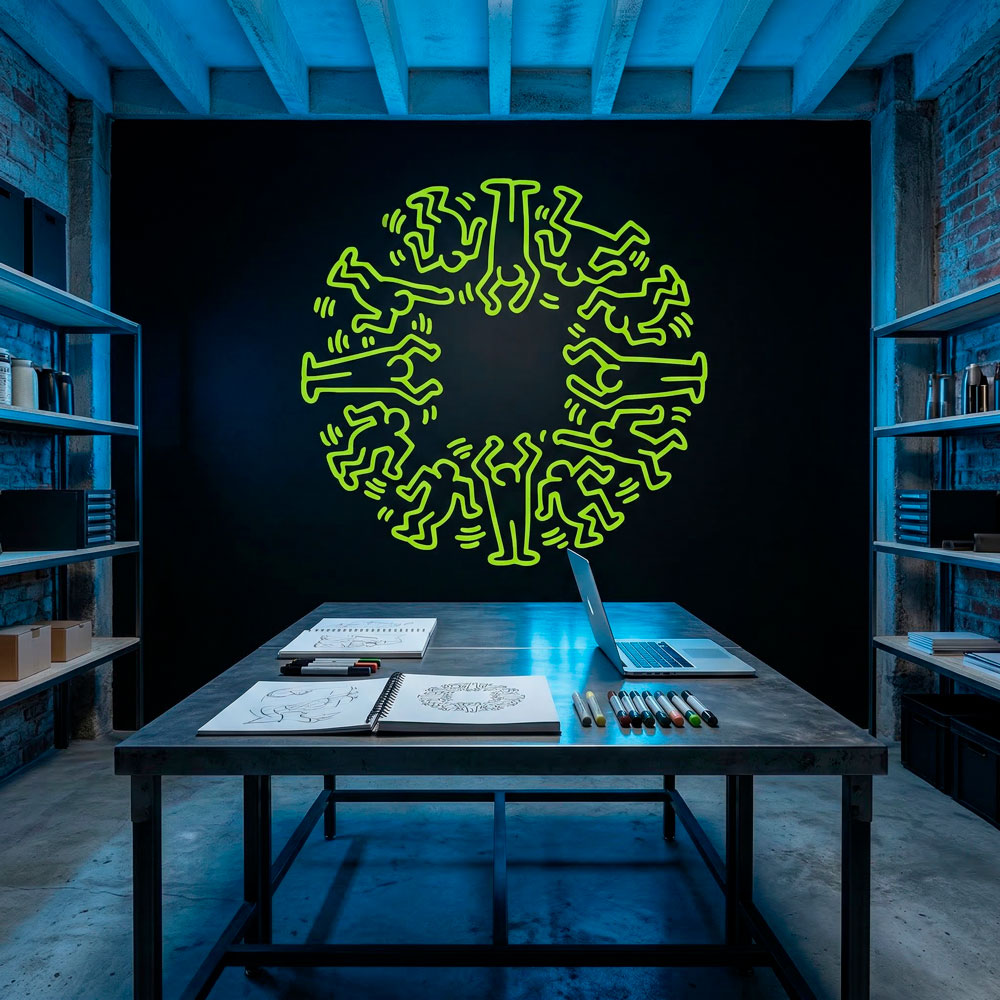 Vinilos Decorativos: Circle Men