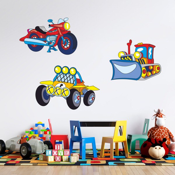 Vinilos Infantiles: Kit Medios de Transporte