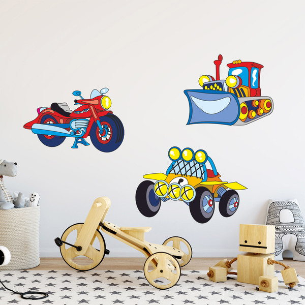 Vinilos Infantiles: Kit Medios de Transporte