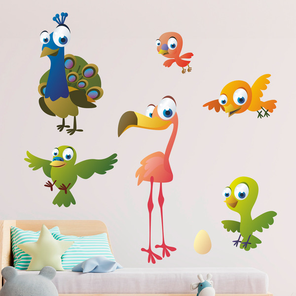 Vinilos Infantiles: Kit pájaros y aves