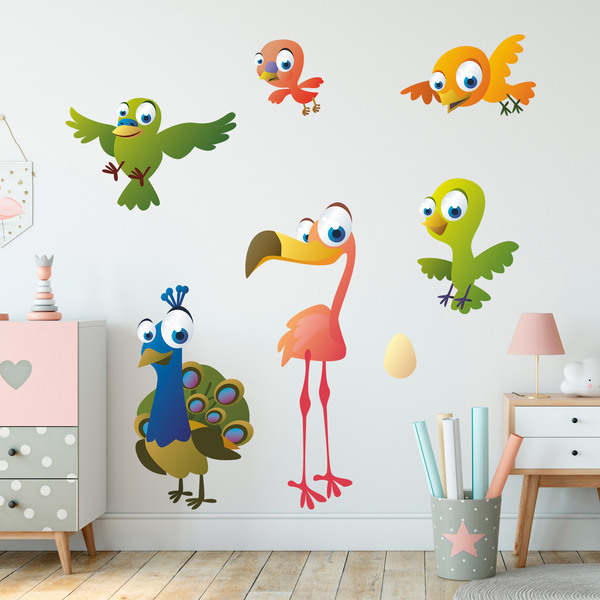 Vinilos Infantiles: Kit pájaros y aves