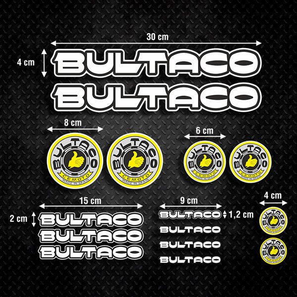 Pegatinas: Set Bultaco 15X