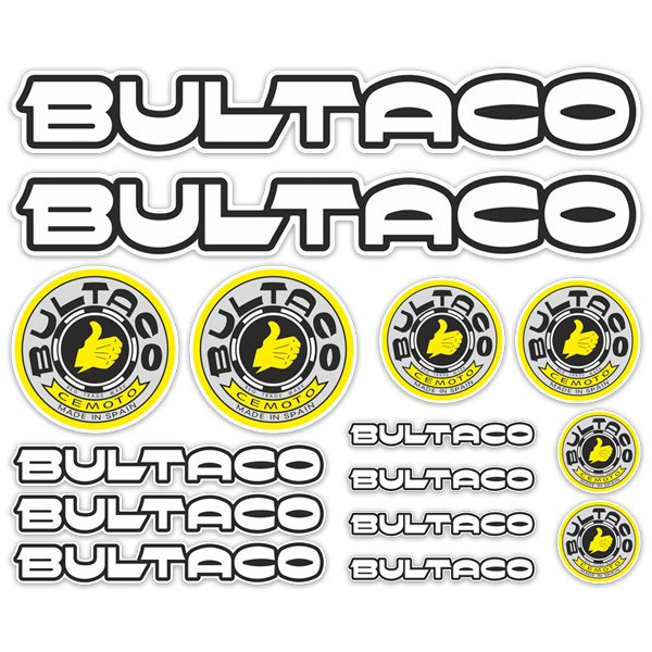 Pegatinas: Set Bultaco 15X