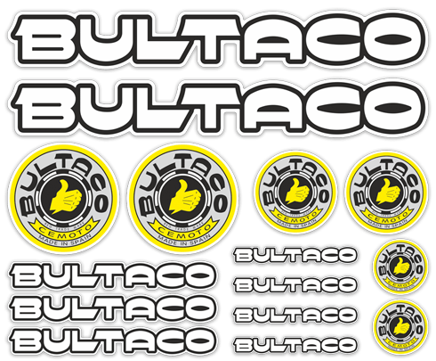 Pegatinas: Set Bultaco 15X