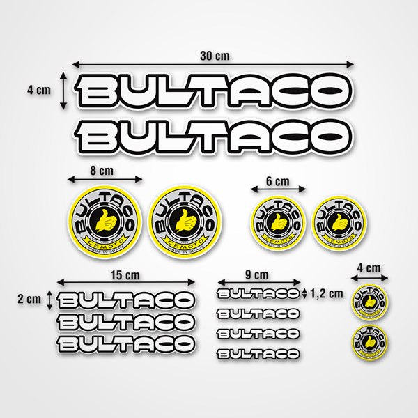 Pegatinas: Set Bultaco 15X