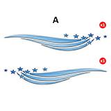 Pegatinas: Ondas y estrellas 3