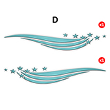Pegatinas: Ondas y estrellas 6