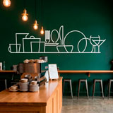 Vinilos Decorativos: Silueta Vajilla 3