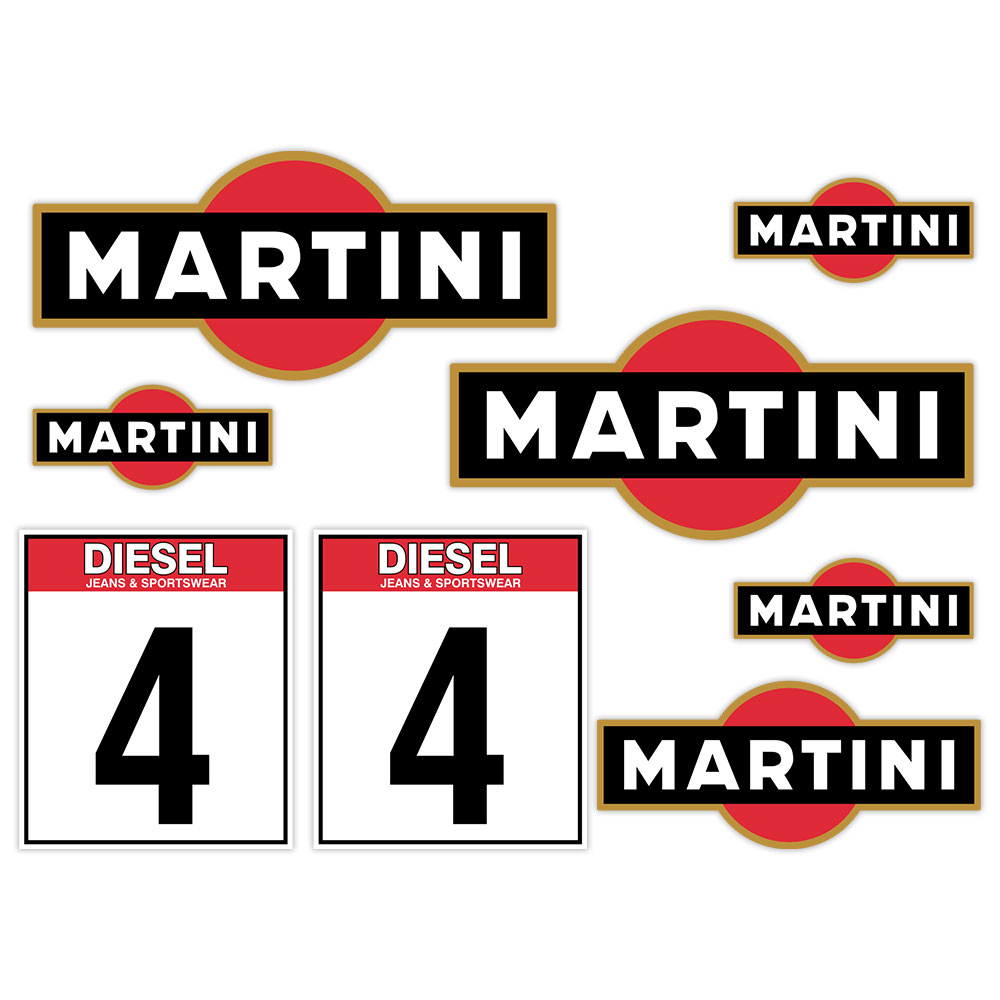 Pegatinas: Kit de vinilos Lancia Delta Integrale Martini 3