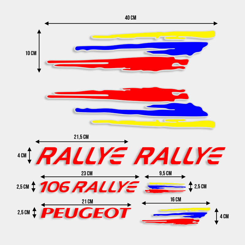 Pegatinas: Peugeot 106 Rallye Kit