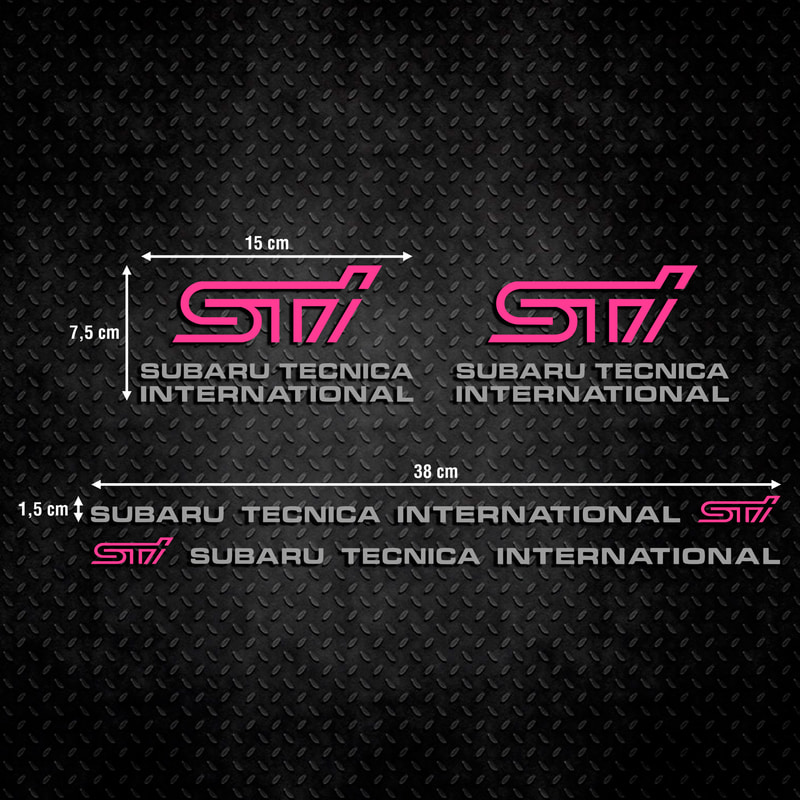 Pegatinas: STI Subaru Tecnica International Kit