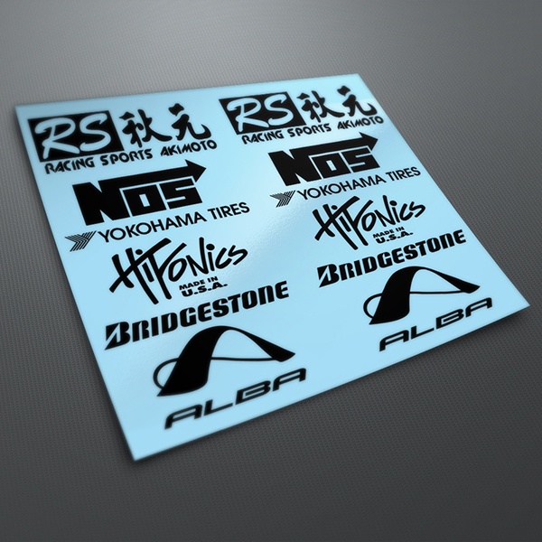 Pegatinas: Kit Tuning 18 Logos y Textos Deportivos