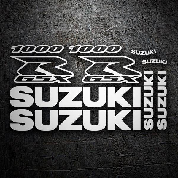 Pegatinas: GSXR 1000 2002 con Logos y Letras
