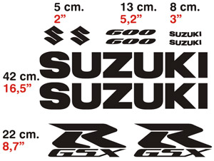 Pegatinas: Kit Adhesivos Suzuki GSXR 600