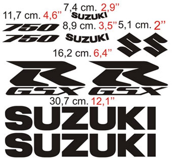 Pegatinas: Kit de Suzuki GSXR 750 2006