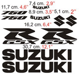Pegatinas: Suzuki GSXR 750 2006 2