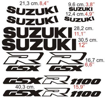 Pegatinas: Kit GSXR 1100 1991