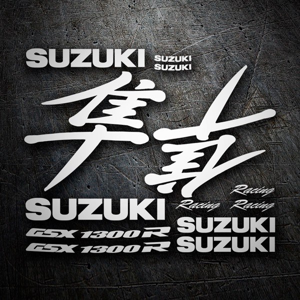 Pegatinas: GSX 1300R Hayabusa 1999 con Letras Japonesas