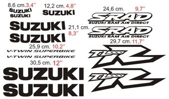 Pegatinas: Suzuki TL 1000R v-twin superbike