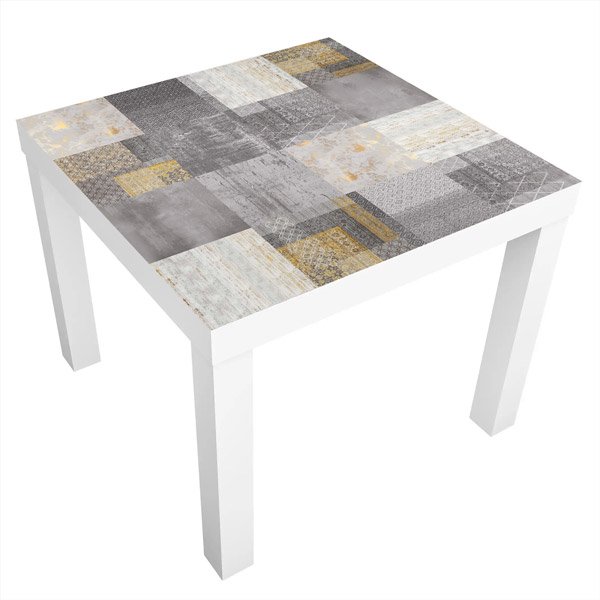 Vinilo decorativo para Mesa Ikea Lack Estampados Grisáceos