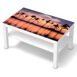 Vinilos Decorativos: Vinilo Mesa Ikea Lack Palmeras al Atardecer 3