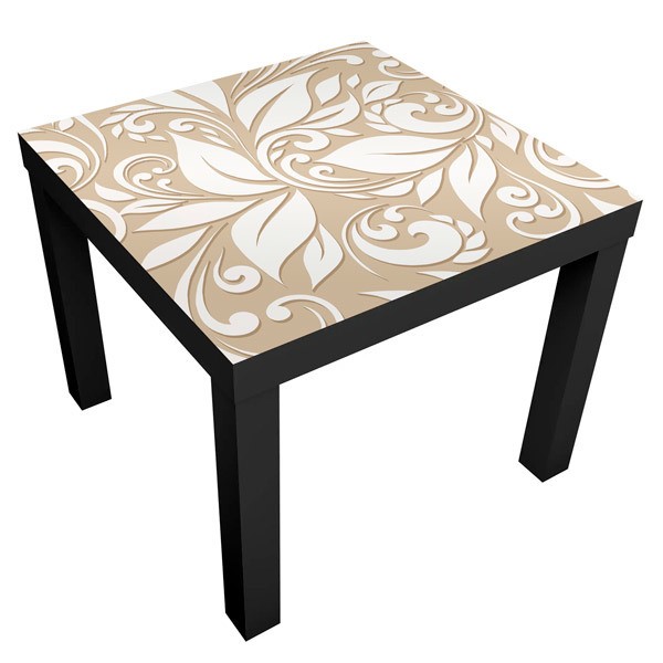 Vinilos Decorativos: Vinilo para Mesa Ikea Lack Flor Ornamental