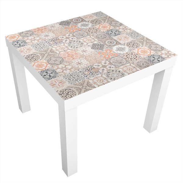 Vinilos Decorativos: Vinilo Mesa Ikea Lack Azulejos Ornamentales