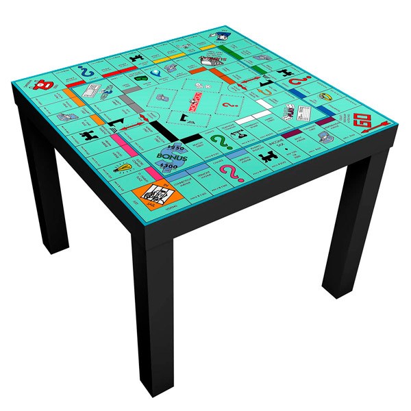 Vinilos Decorativos: Vinilo para mueble Mesa Ikea Lack Monopoly II