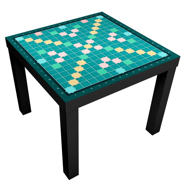 Vinilos Decorativos: Vinilo para mueble Mesa Ikea Lack Scrabble