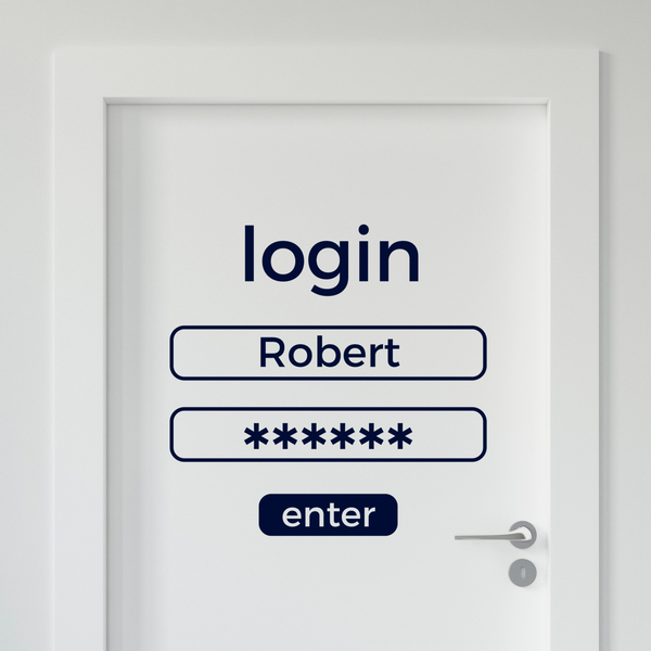 Vinilos Decorativos: Login de entrada personalizado