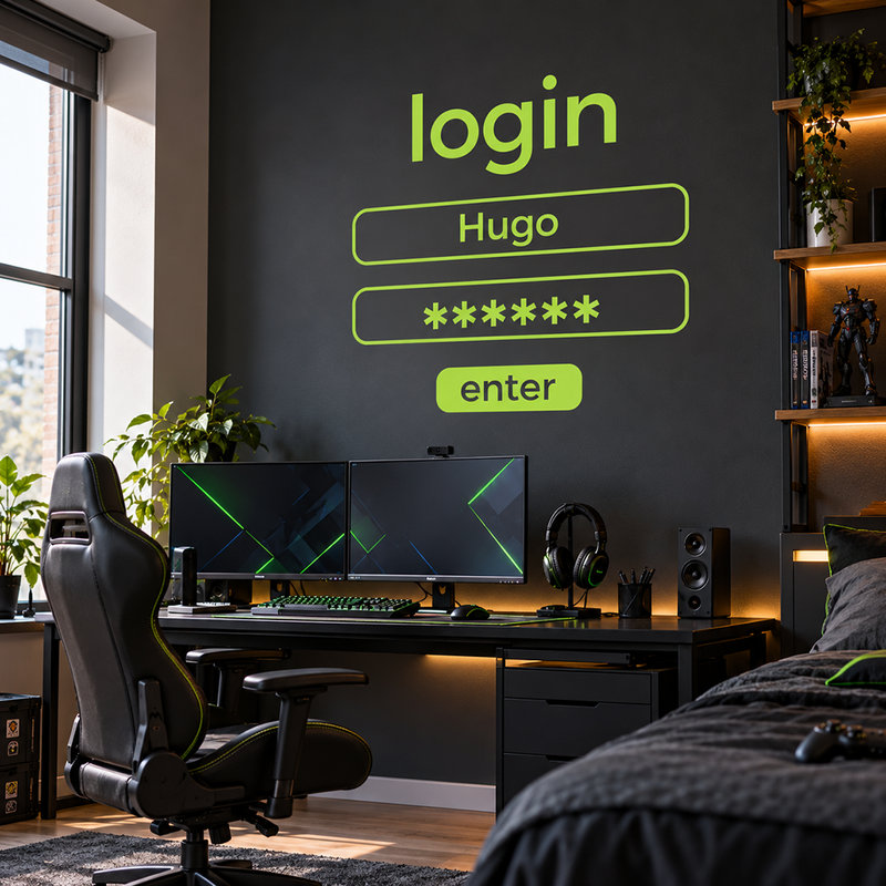 Vinilos Decorativos: Login de entrada personalizado