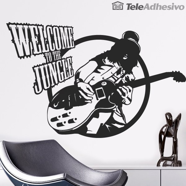 Vinilos Decorativos: Slash, Welcome to the jungle