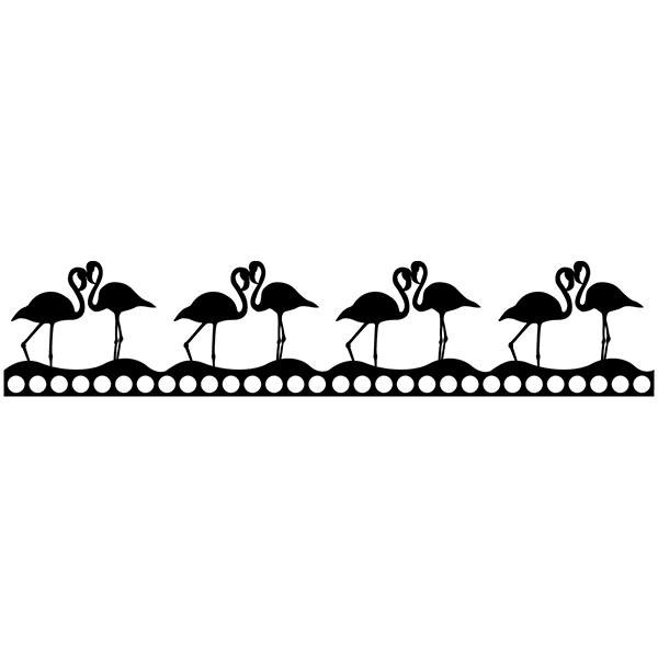 Vinilos Decorativos: Cenefa Flamencos