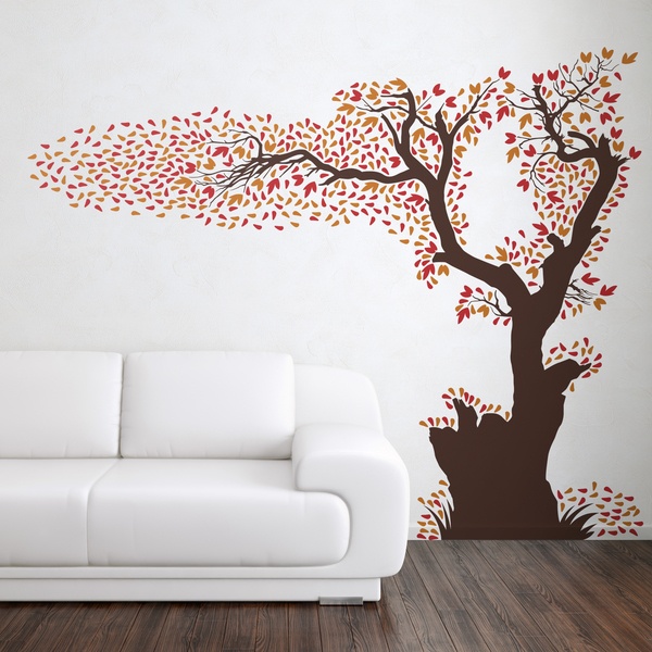 Vinilo decorativo Árbol perdiendo sus hojas | TeleAdhesivo.com