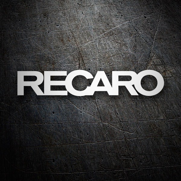 Pegatinas: Recaro en Tipograf&iacute;a Bold