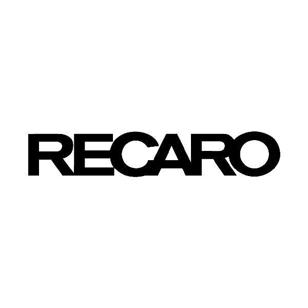 Pegatinas: Recaro en Tipograf&iacute;a Bold