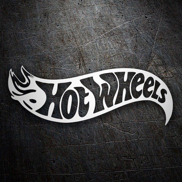 Pegatinas: Logo Hot Wheels con Llama