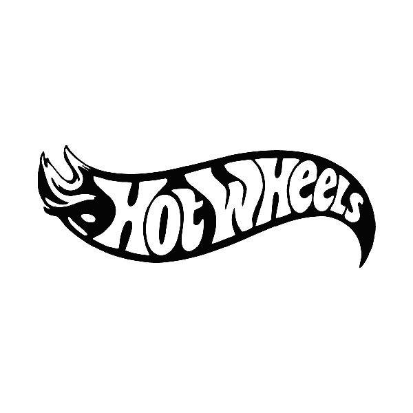 Pegatinas: Logo Hot Wheels con Llama