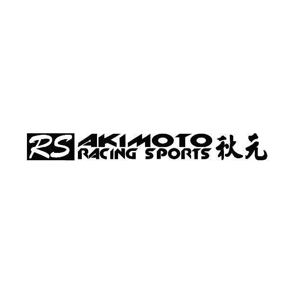 Pegatinas: RS Akimoto Racing Sports con Letras Japonesas