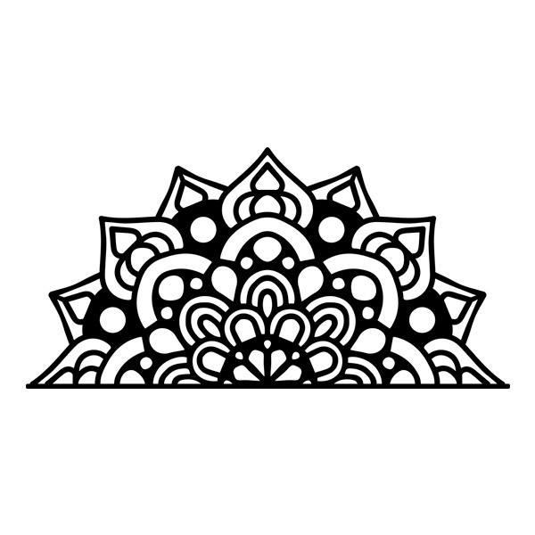 Vinilos Decorativos: Media Mandala Simbólico