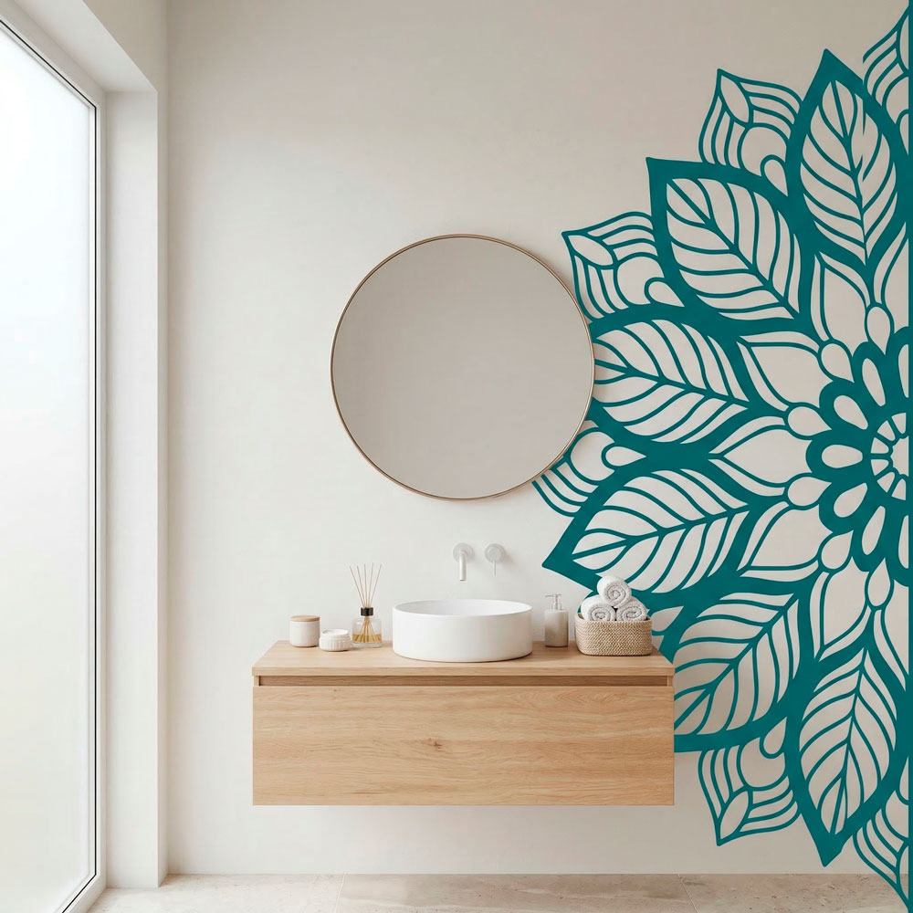 Vinilos Decorativos: Media Mandala Yantra