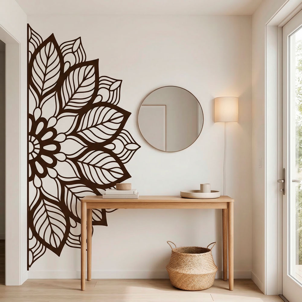 Vinilos Decorativos: Media Mandala Yantra