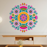 Vinilos Decorativos: Mandala Pájaros y flores 5