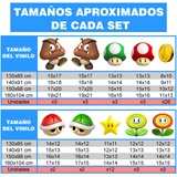 Vinilos Infantiles: Set 60X Mario Bros Personajes y Monedas 5