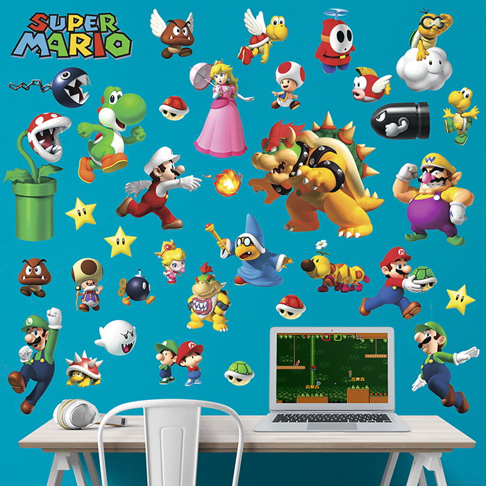 Vinilos Infantiles: Set 35X Super Mario Varios