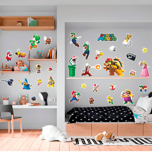 Vinilos Infantiles: Set Super Mario