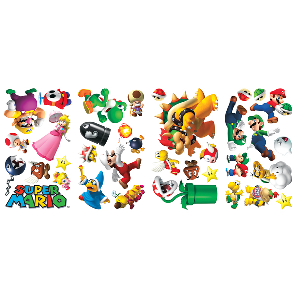 Vinilos Infantiles: Set 35X Super Mario Varios